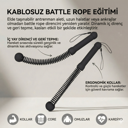 KensaWaves Premium Kablosuz Battle Ropes